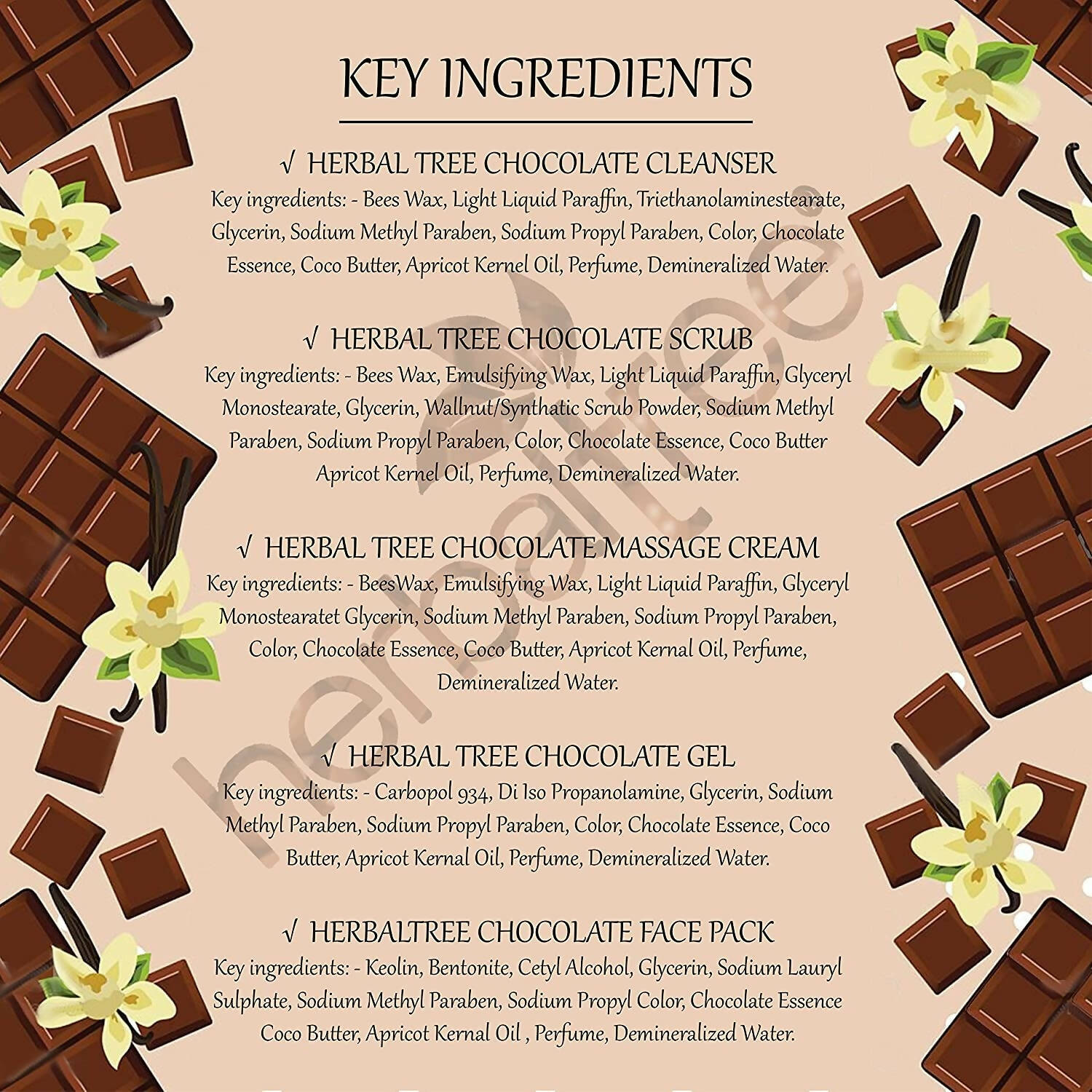 Herbal Tree Chocolate Facial Kit - Distacart