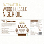 Thumbnail for Saptham Taila 100% Wood Pressed Niger Oil - Distacart