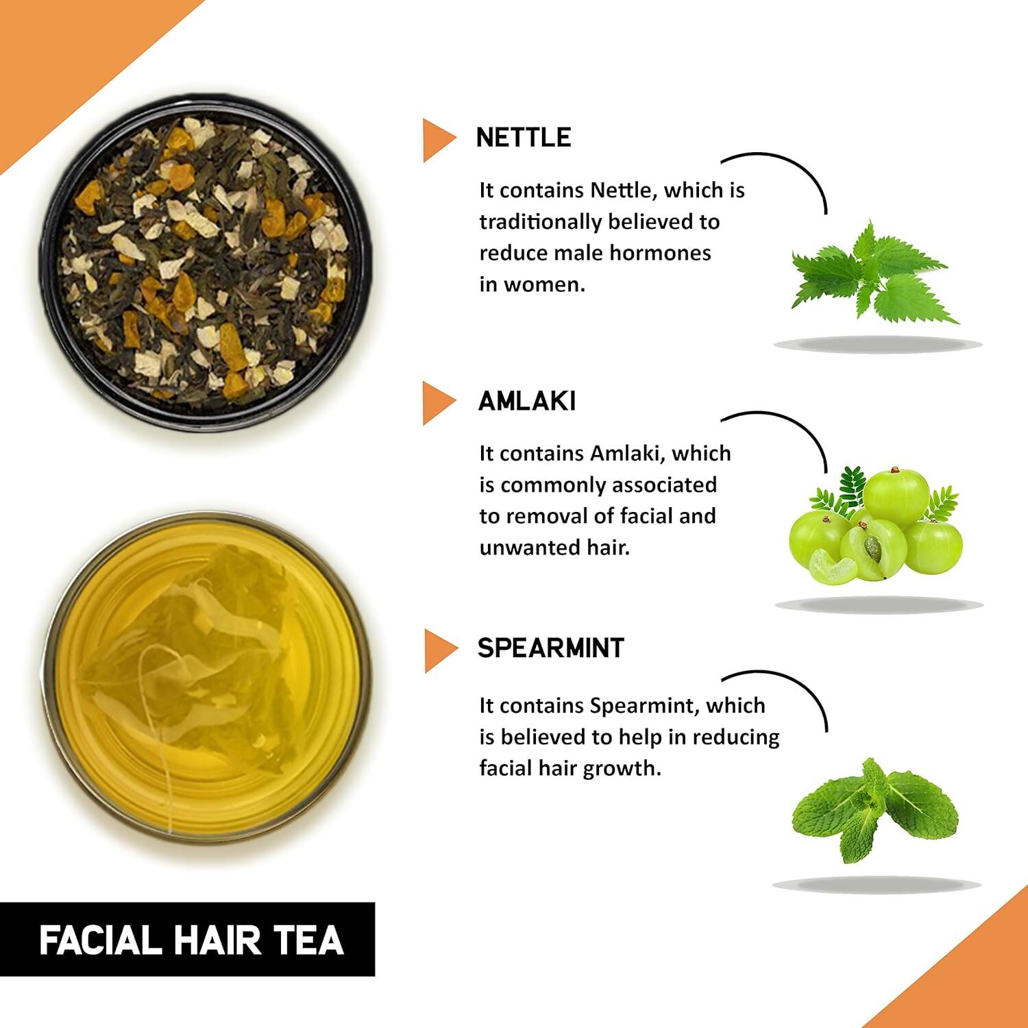 Teacurry Facial Hair Tea Bags - Distacart