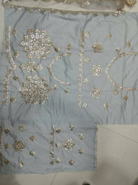 Thumbnail for Aastha Fashion Women's Grey Jari with Paper Mirror Embroidery Net Designer Lehenga Choli - Distacart
