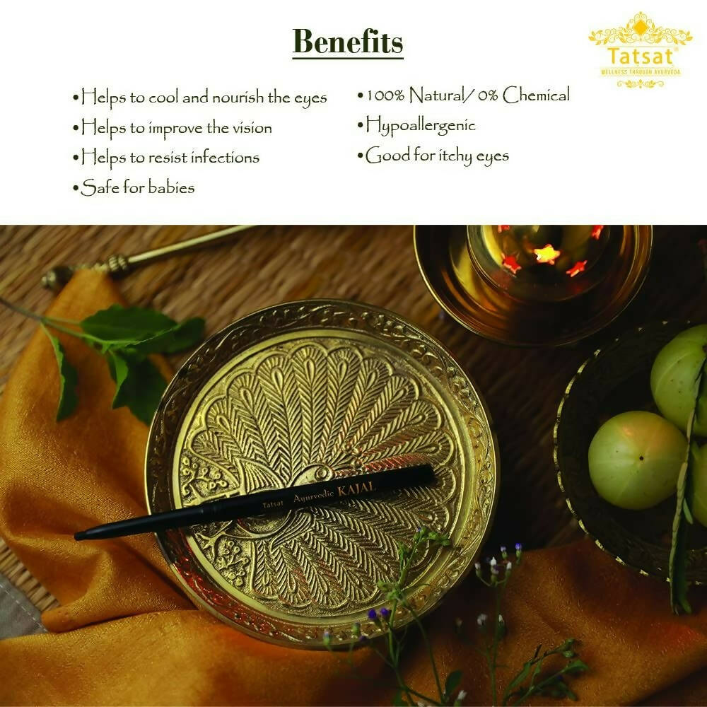 Tatsat 100% Natural Ayurvedic Kajal Pencil - Distacart