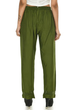 Thumbnail for Mominos Fashion Moeza Reyon Cotton Mehndi Green Color Straight Palazzo