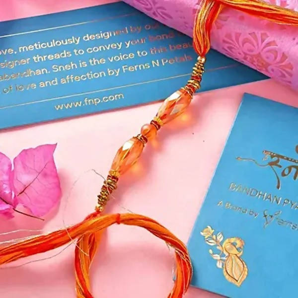 Ethnic Pearl N Mauli Rakhi With Figberry - Distacart