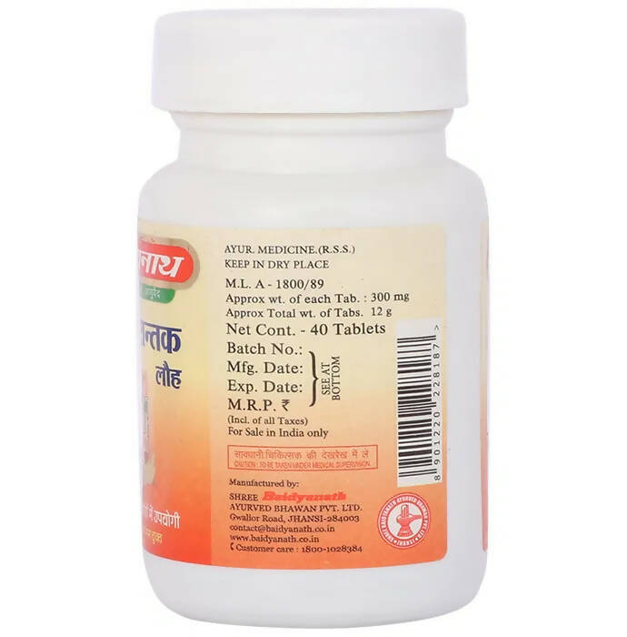 Baidyanath Jhansi Pradrantak Lauh Tablets - Distacart