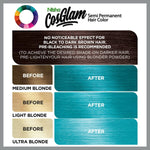 Thumbnail for Nisha Cosglam Semi Permanent Hair Color 53 Electric Teal - Distacart