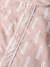 Thumbnail for Yufta Women Mauve & White Printed Kurta with Palazzo & Dupatta