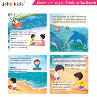 Thumbnail for Jolly Kids Bloom With Yoga Books For Kids| Set of 4| Ages 3 - 7 Year| Yoga in Different Places Like Jungle, Beach, Schools, Gardens etc. - Distacart