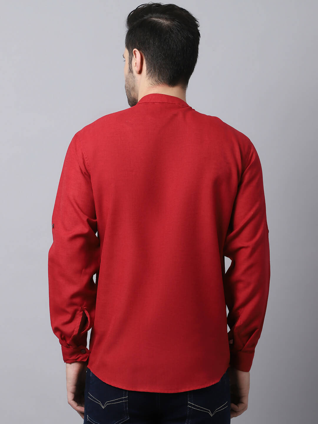 Even Apparels Maroon Pure Cotton Kurta With Side Placket - Distacart