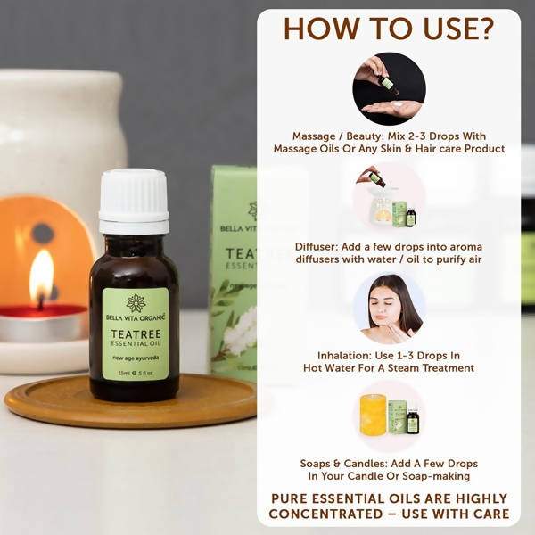 Bella Vita Organic Tea Tree Essential Oil - Distacart