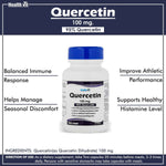 Thumbnail for Healthvit Quercetin 100mg Capsules - Distacart
