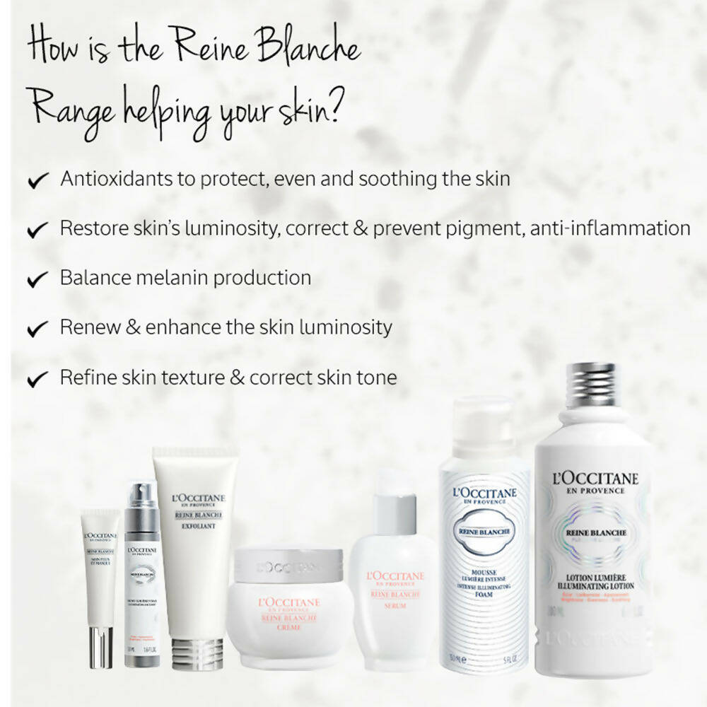 L'Occitane Reine Blanche Bright Revealing Serum - Distacart