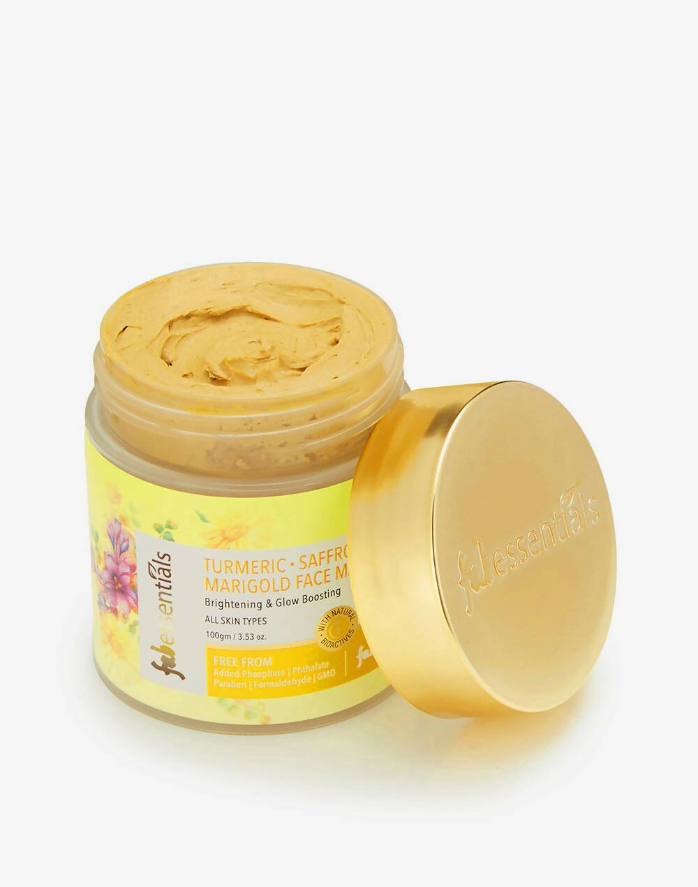 Fabessentials Turmeric Saffron Marigold Face Mask - Distacart