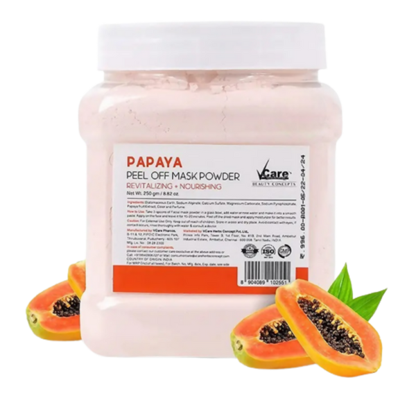 VCare Papaya Jelly Peel Off Mask Powder - Distacart