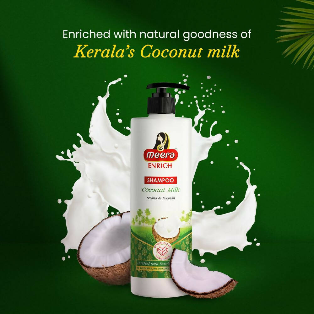 Meera Enrich Shampoo with Coconut Milk For Strong & Nourish - Distacart