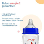 Thumbnail for LuvLap Anti-Colic Wide Neck Natura Flo Baby Feeding Bottle - Distacart