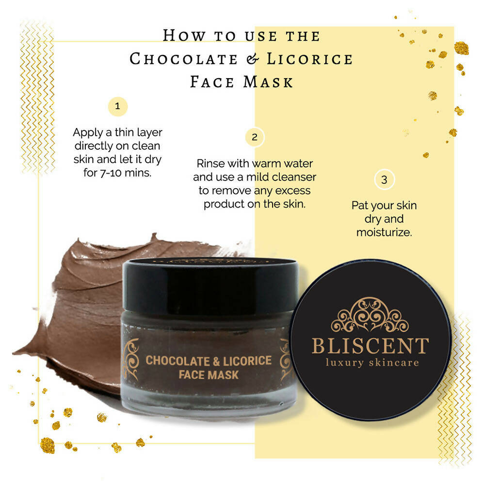 Bliscent Chocolate & Licorice Face Mask - Distacart