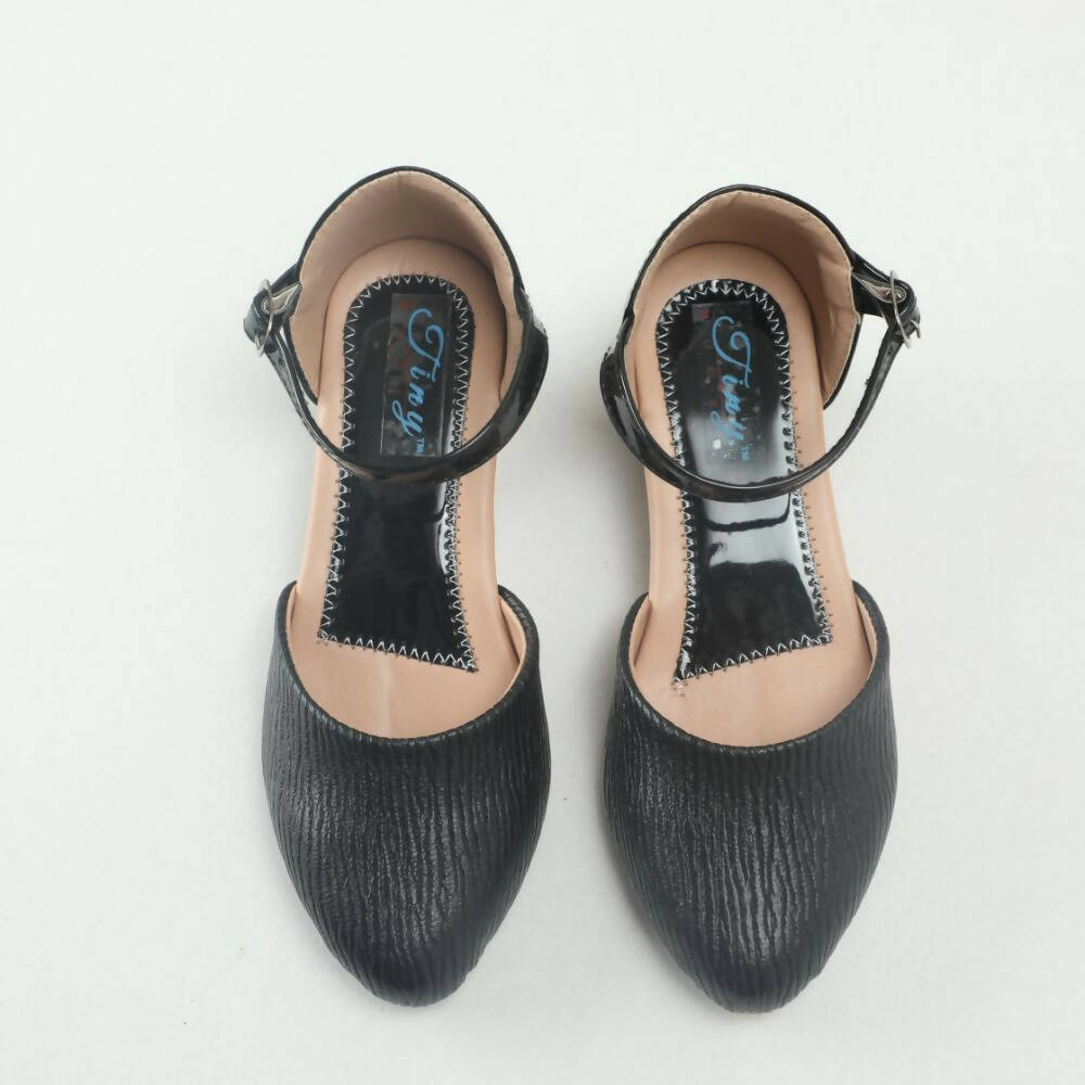 Tiny Bugs Girls Party Wear Ballerinas Heels - Black - Distacart