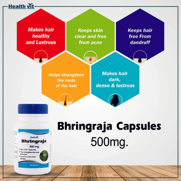 Healthvit Bhringraja Capsules - Distacart