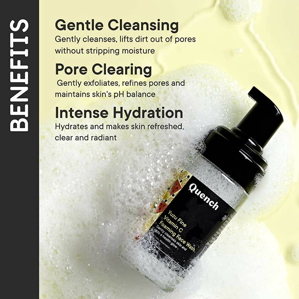 Quench Botanics Yuzu Fine Vitamin C Foaming Face Wash - Distacart