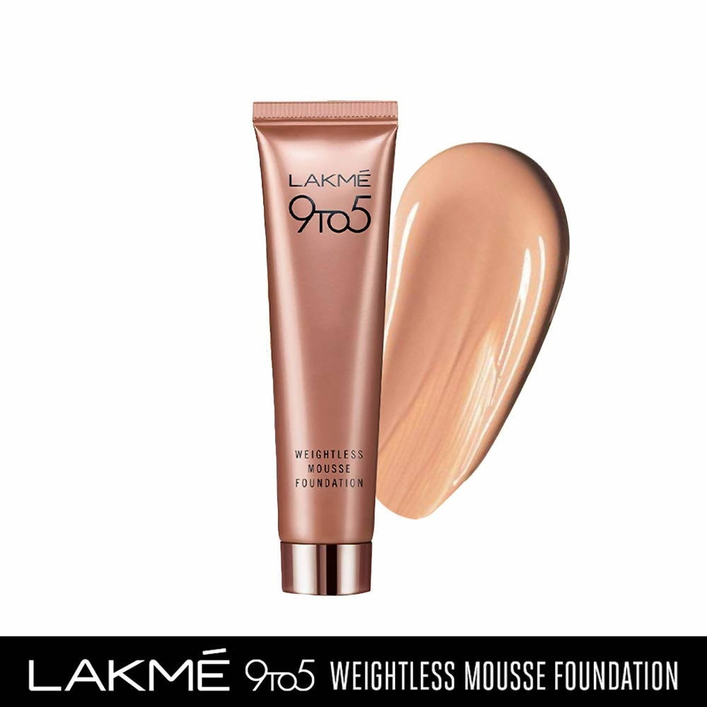 Lakme 9 to 5 Weightless Mousse Foundation - Rose Ivory - Distacart