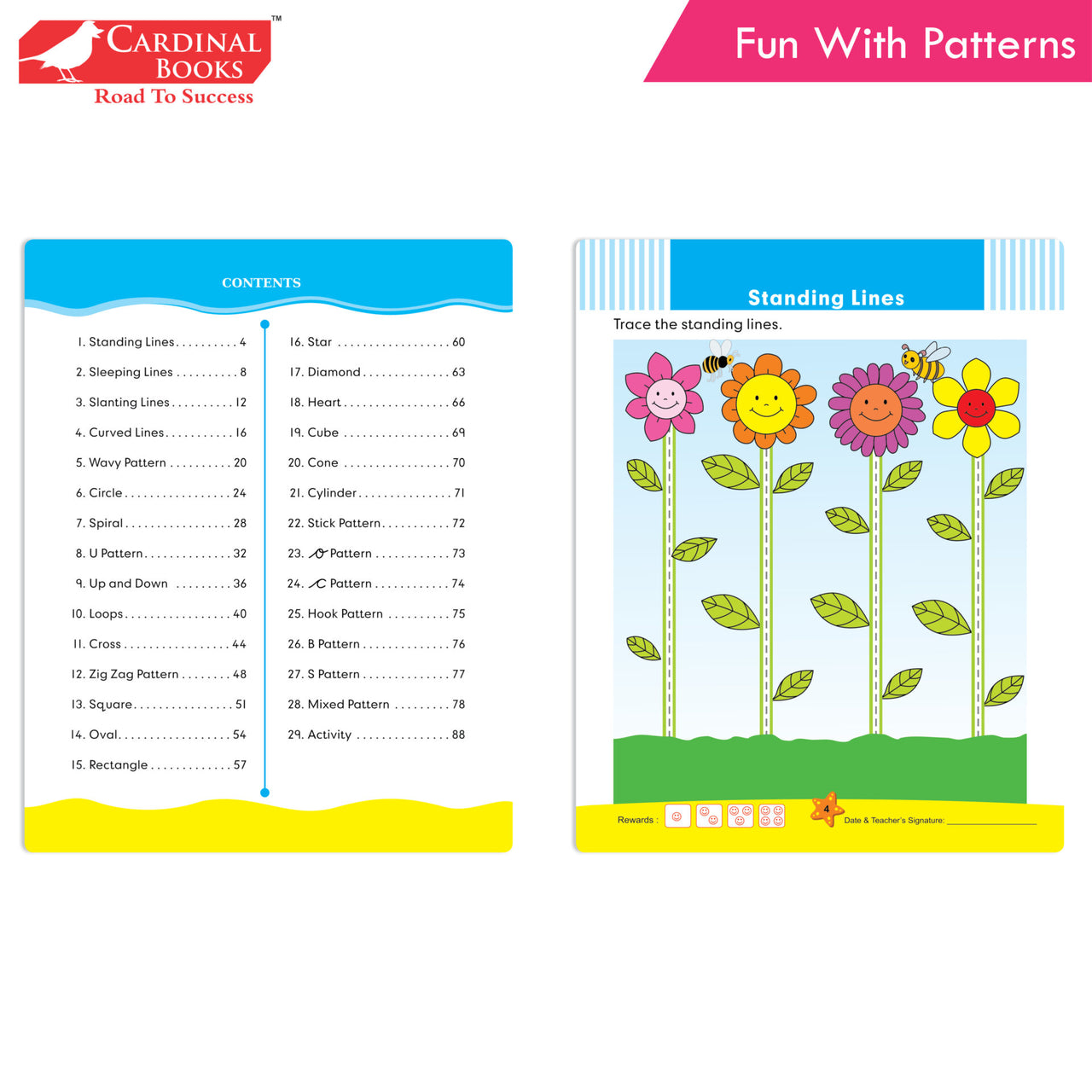 Cardinal ABC & Pattern Book Set (Set Of 2)| Alphabet Picture Book|General Knowledge Book|Pattern Writing Book| Combo Book for Kids| Ages 3-5 Years - Distacart