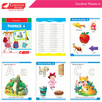 Thumbnail for Cardinal Fun Learning Nursery Activity Books Set of 6|Number| Rhymes & Story| Phonic| English & Maths| Colouring Book for Kids Ages 3-4 Years - Distacart