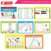 Thumbnail for Cardinal Fun Learning Junior KG Activity Books Set of 6|Number| Rhymes & Story| Phonic| English & Maths Skill| Colouring Book For Kids Ages 4-5 Years - Distacart