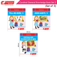 Thumbnail for Cardinal General Knowledge Book 2 (Set of 3)|Good Habit B| Festival & Celebration of India| Tell Me More B| Combo Book Set| Ages 3-7 Years - Distacart