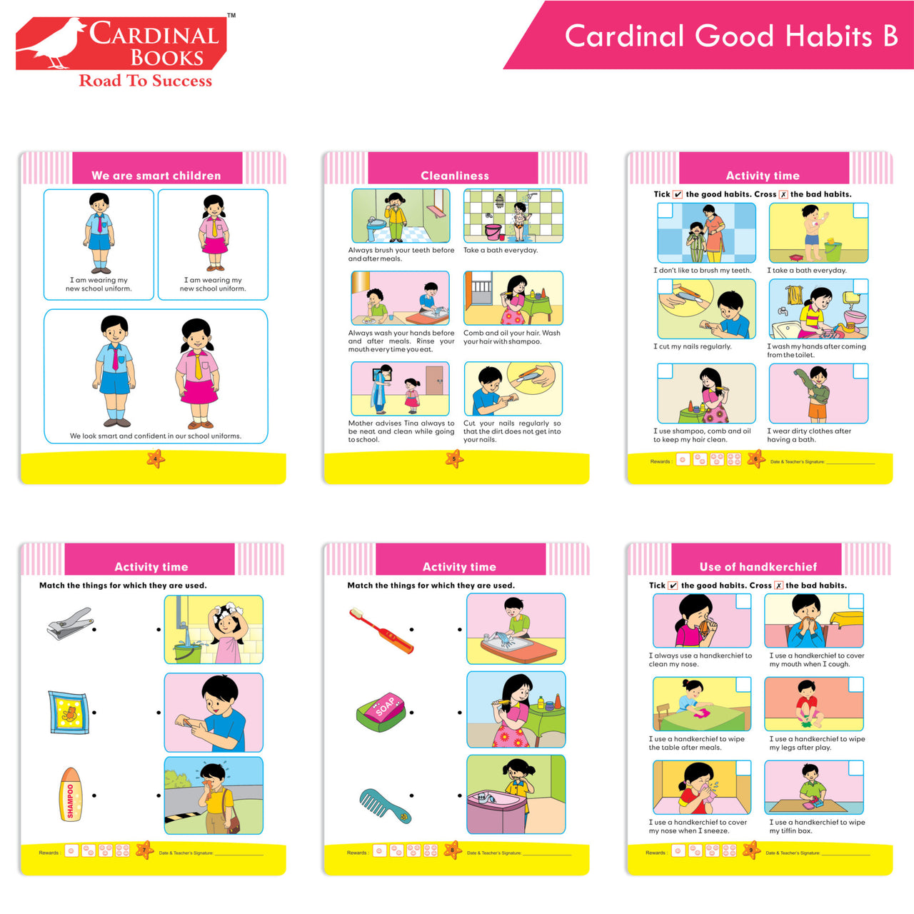 Cardinal General Knowledge Book 2 (Set of 3)|Good Habit B| Festival & Celebration of India| Tell Me More B| Combo Book Set| Ages 3-7 Years - Distacart