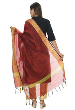 Thumbnail for Mominos Fashion Maroon Handloom Cotton Dupatta