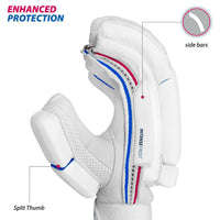 Thumbnail for DSC Intense Frost Leather Cricket Batting Gloves for Mens - Right Hand, White, One Size - Distacart