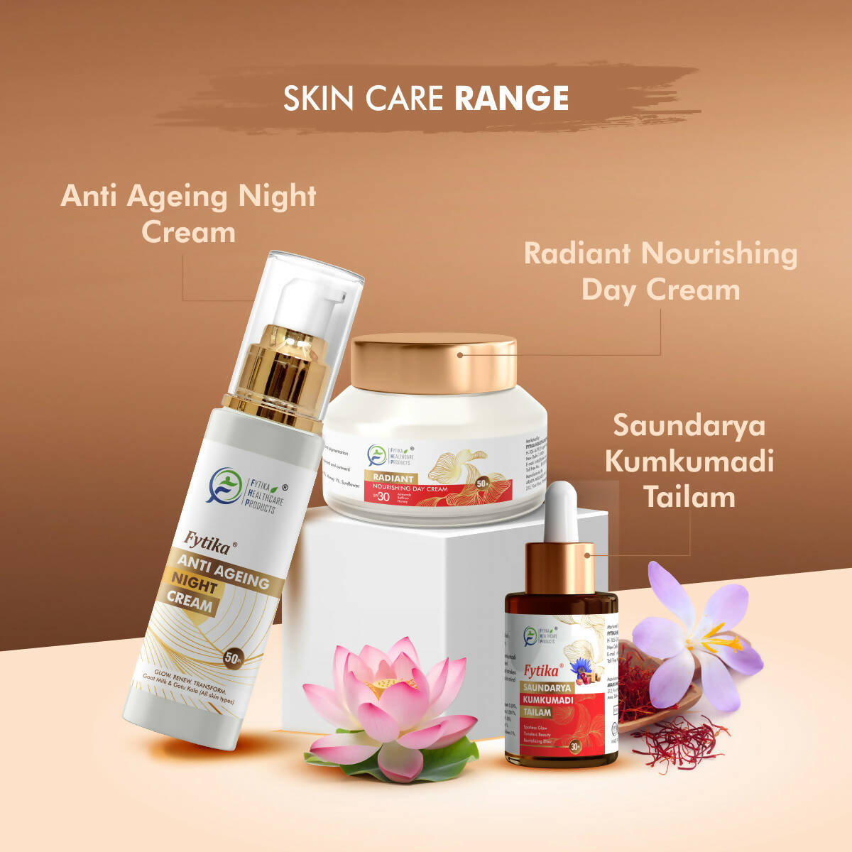 Fytika Anti-Aging Night Cream with Gotu Kola, Saffron and Lotus Flower Extract - Distacart