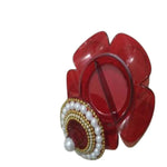 Thumbnail for Kundan HandiKrafts Designer Haldi Kumkum Holder - Distacart