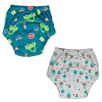 Thumbnail for Kindermum Cotton Padded Pull Up Training Pants/Padded Underwear For Kids Sweet Treat & Transport-Set of 2 pcs - Distacart