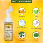 Thumbnail for Glamveda Ayurvedic Turmeric & Neem Anti Tan Face Wash With Soft Silicone Brush