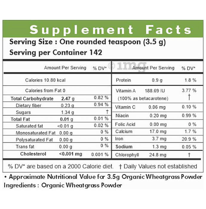 Naturz Ayurveda Wheatgrass Powder - Distacart