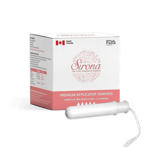 Sirona Super Plus Heavy Flow Applicator Tampons