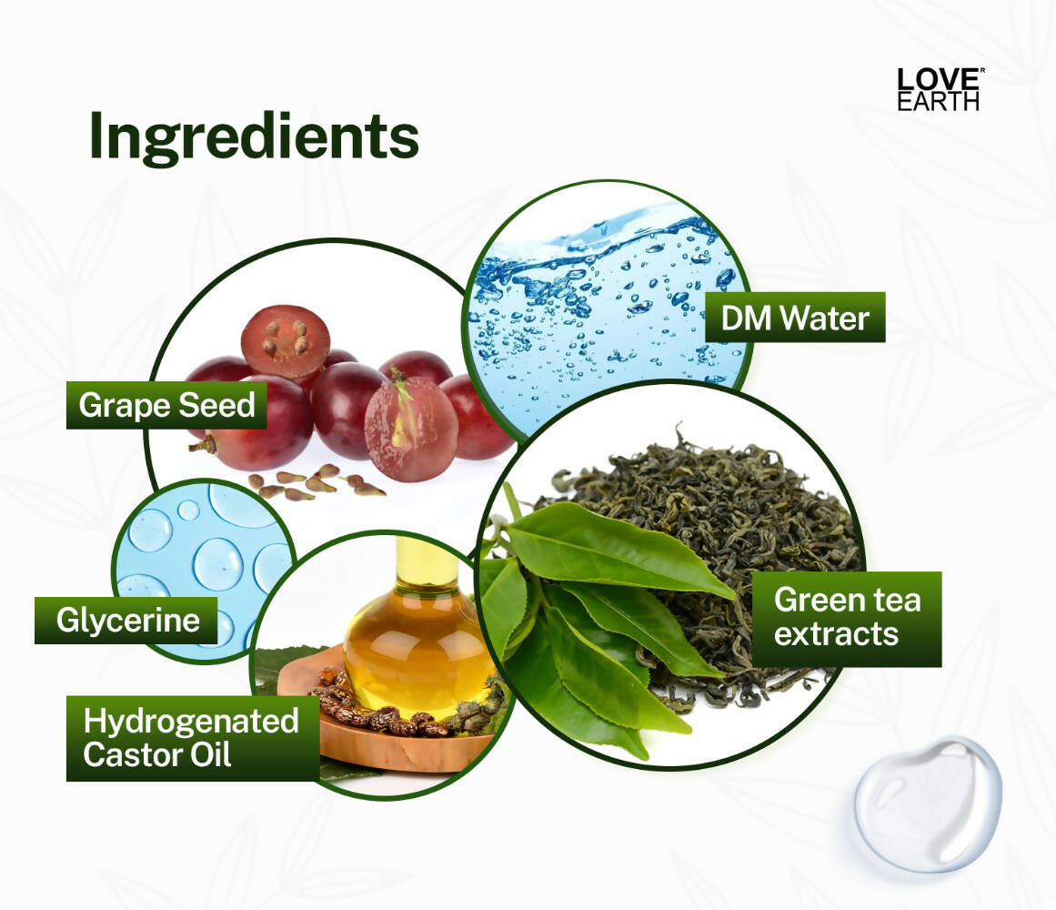Love Earth Green Tea Toner - Distacart