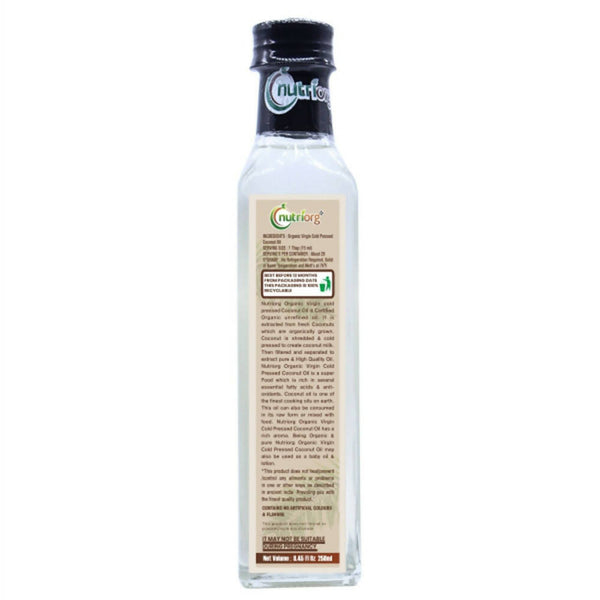 Nutriorg Organic Virgin Coconut Oil - Distacart