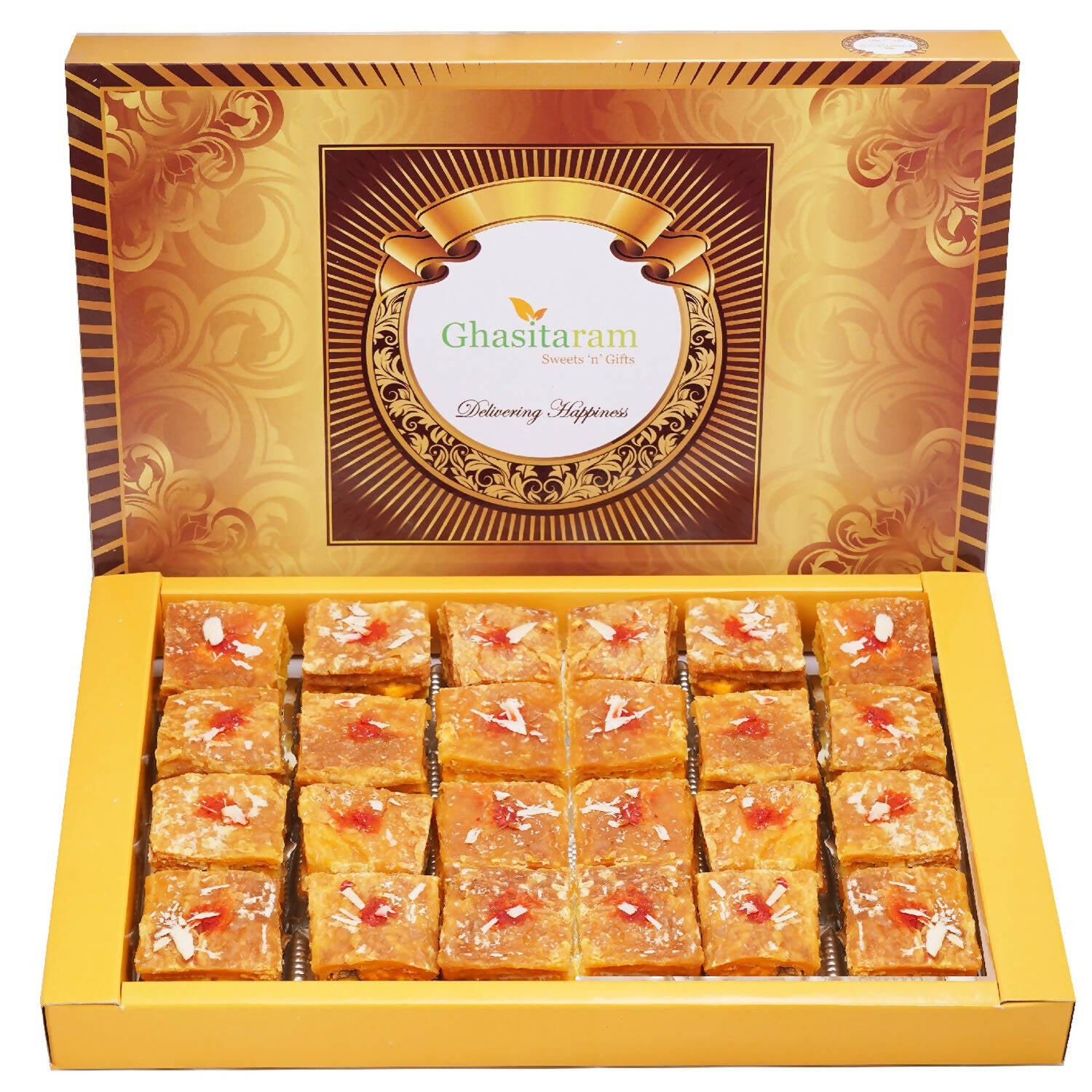 Ghasitaram Puffed Dryfruit Pastry Bites - Distacart
