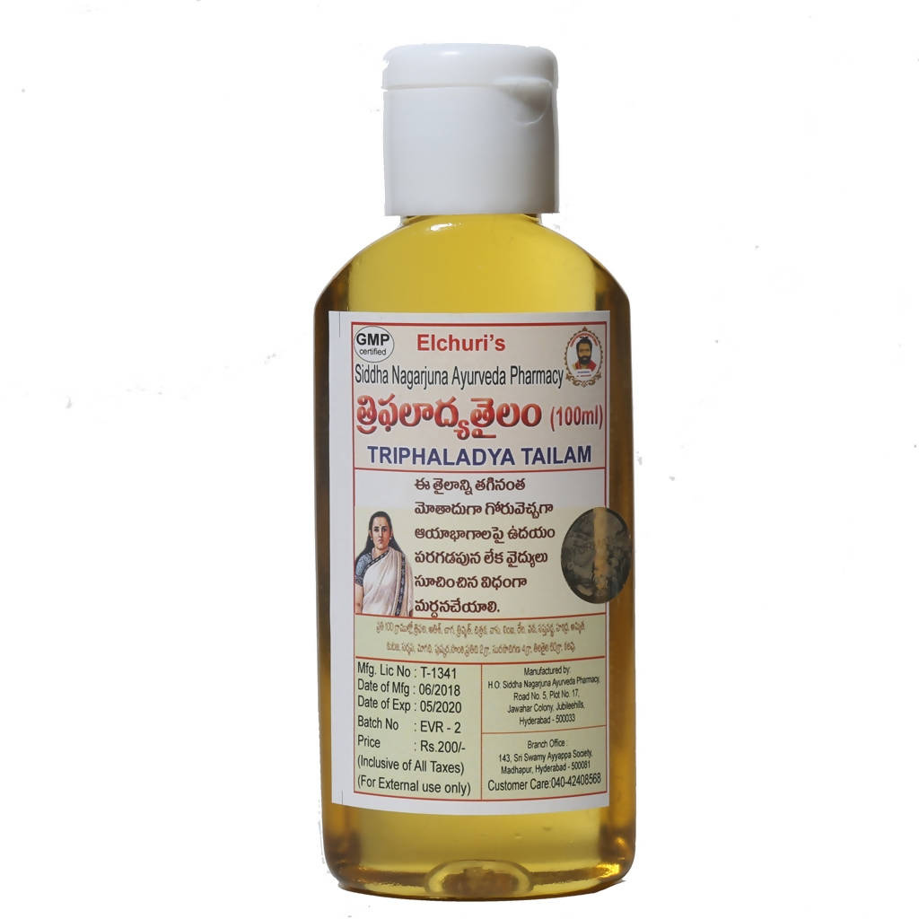 Siddha Nagarjuna Ayurveda Triphaladya Tailam - Distacart