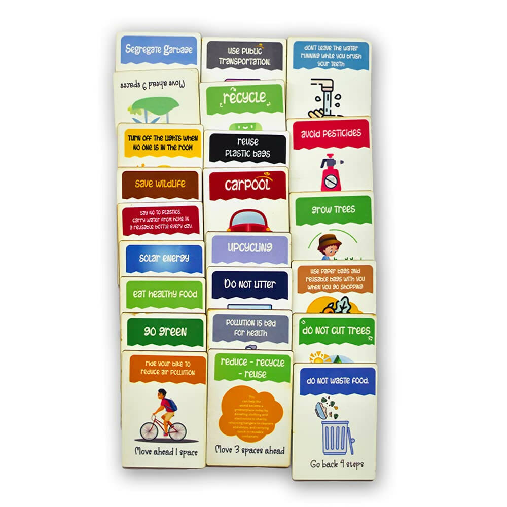 ilearnngrow Saving The Planet Board Game (Size: 10x10x1) Made by MDF Board Game for 3 - 10 years - Distacart