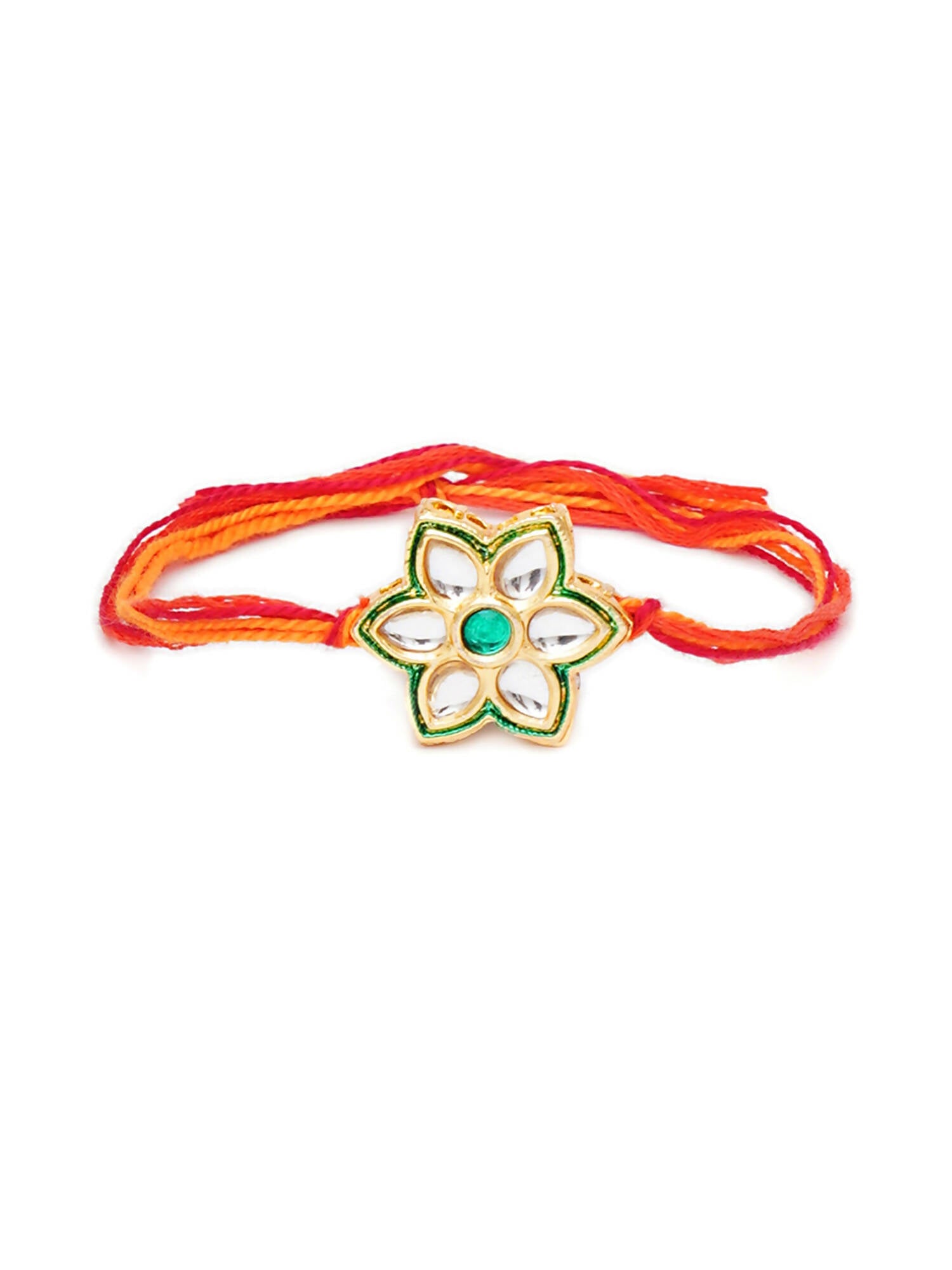 Designer kundan Rakhi - Ruby Raang - Distacart
