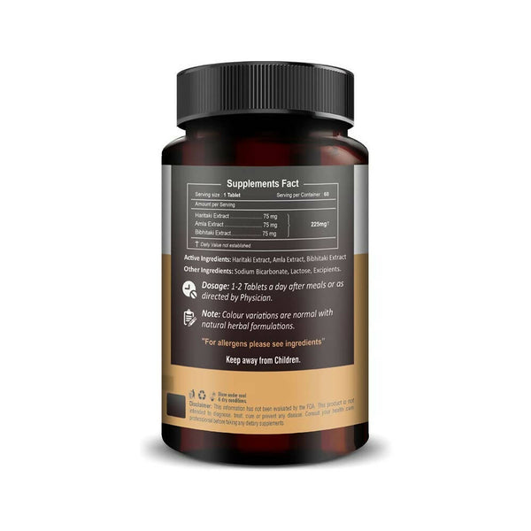 H&C Herbal Triphala Extract Quick Dissolving Tablets - Distacart