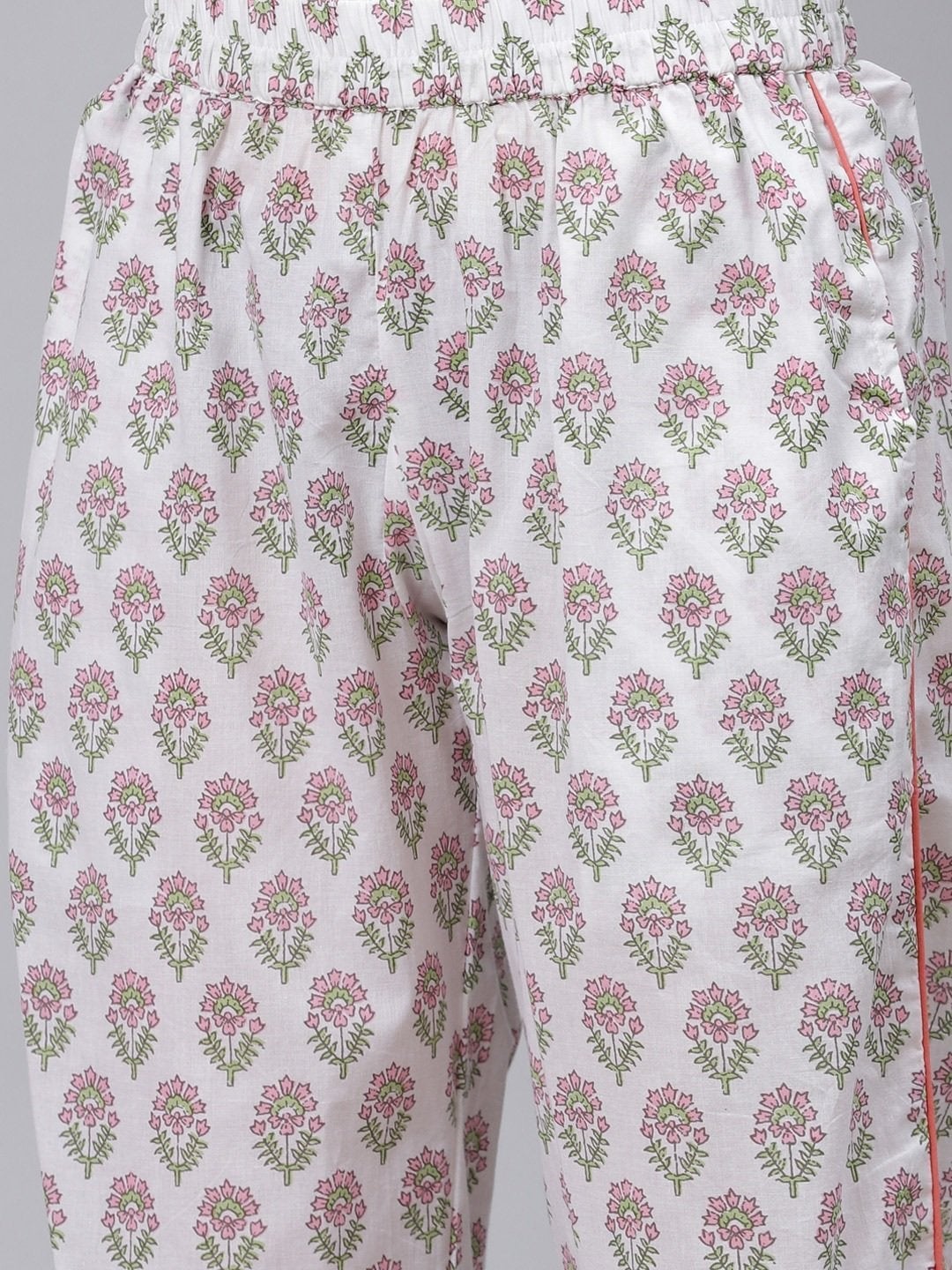 NOZ2TOZ Women's White Printed Cotton Night Suit - Distacart