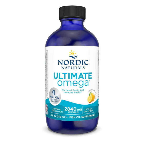 Nordic Naturals Ultimate Omega 3 Fish Oil Liquid - Lemon Flavor - Distacart