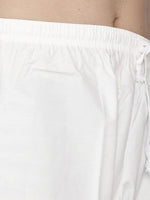 Thumbnail for Manyavar Men Pink & White Self Design Kurta with Pyjamas - Distacart