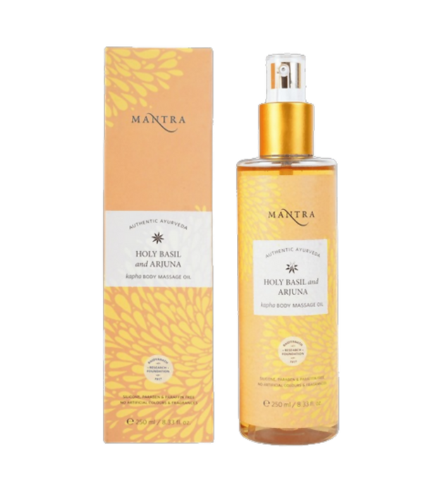 Mantra Herbal Holy Basil and Arjuna Kapha Body Massage Oil - Distacart