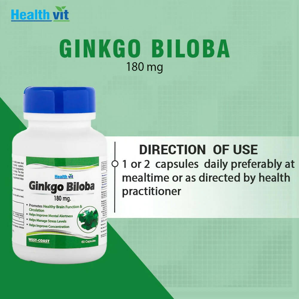 Healthvit Ginkgo Biloba Capsule - Distacart