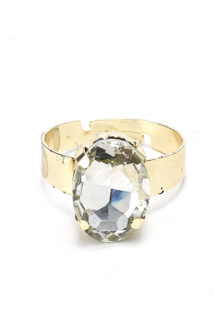 Mominos Fashion Johar Kamal Gold-Plated Finish Stone Choker For Women (White) - Distacart